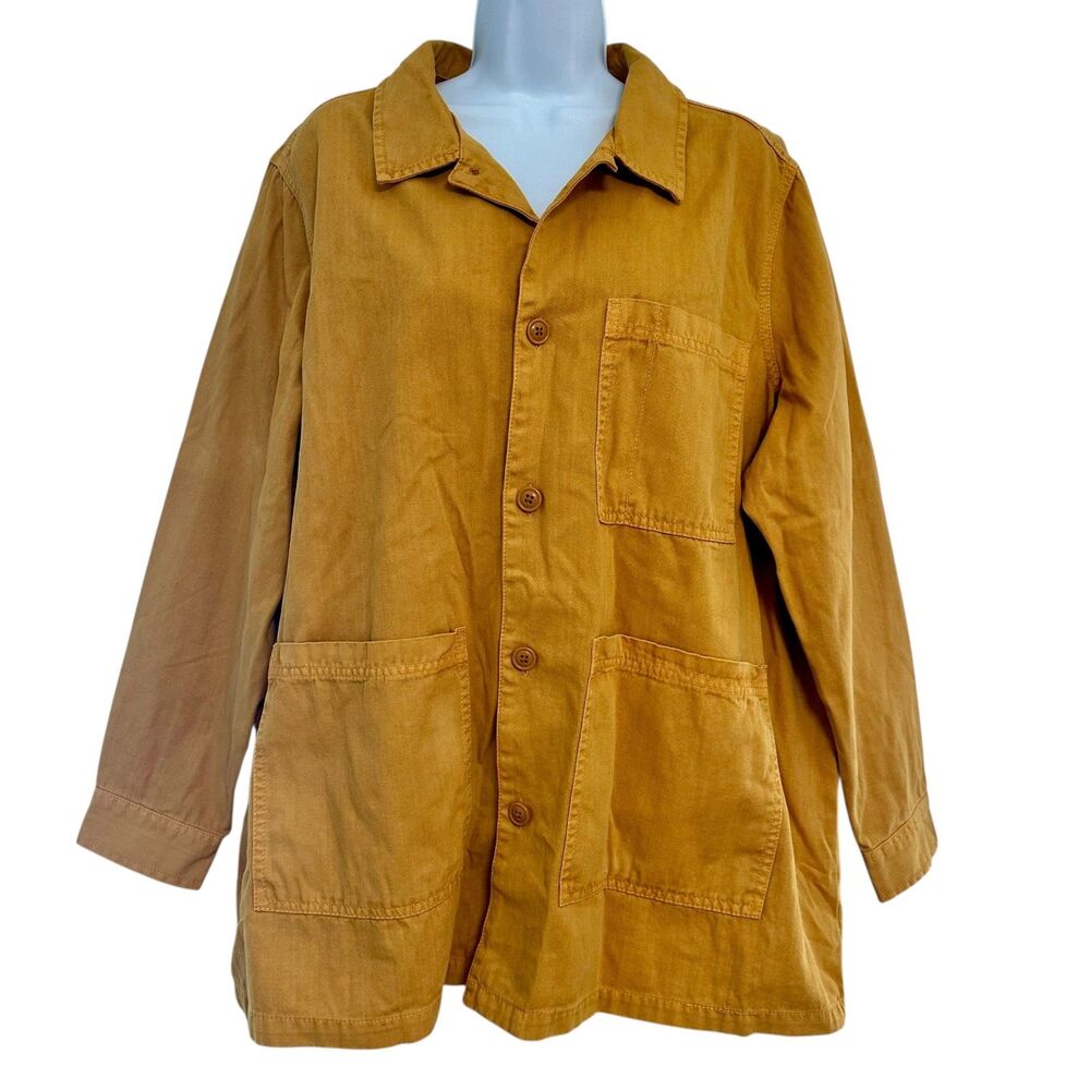 Universal Thread Yellow Button Front Chore Jacket Size XL NWT